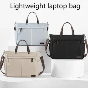 【 Laptop Bag 】 Nylon casual women's laptop bag, daily commuting briefcase, lightweight women's single-shoulder bag