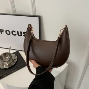 New Fashionable High-end Moon-shaped Baseball Bag Showing Luxury Women's Single Shoulder Bag Elegant lady Handbags bolso mujer