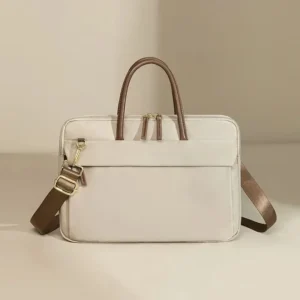14/16 inch laptop bag for women 2024 new casual and fashionable commuting handbag solid color business briefcase