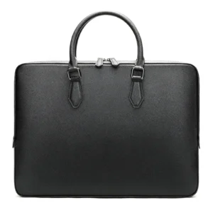 Genuine Leather Briefcase for Men, Large Capacity Laptop Bag with Business Style, Simple and Elegant, Cowhide Material