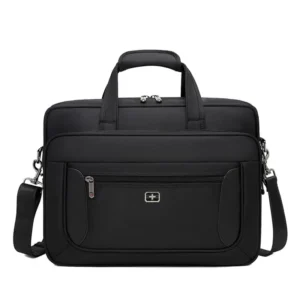 Swiss Style Business Briefcase for Men16 Inch Laptop Bag Expandable Handbag Shoulder Bag Water-Resistant Durable Travel Work Bag