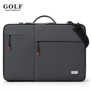 GOLF Professional Laptop Bag with Shoulder Strap Executive Briefcase Man Notebook 15.6 Handbag Men's Office Clutch Bag