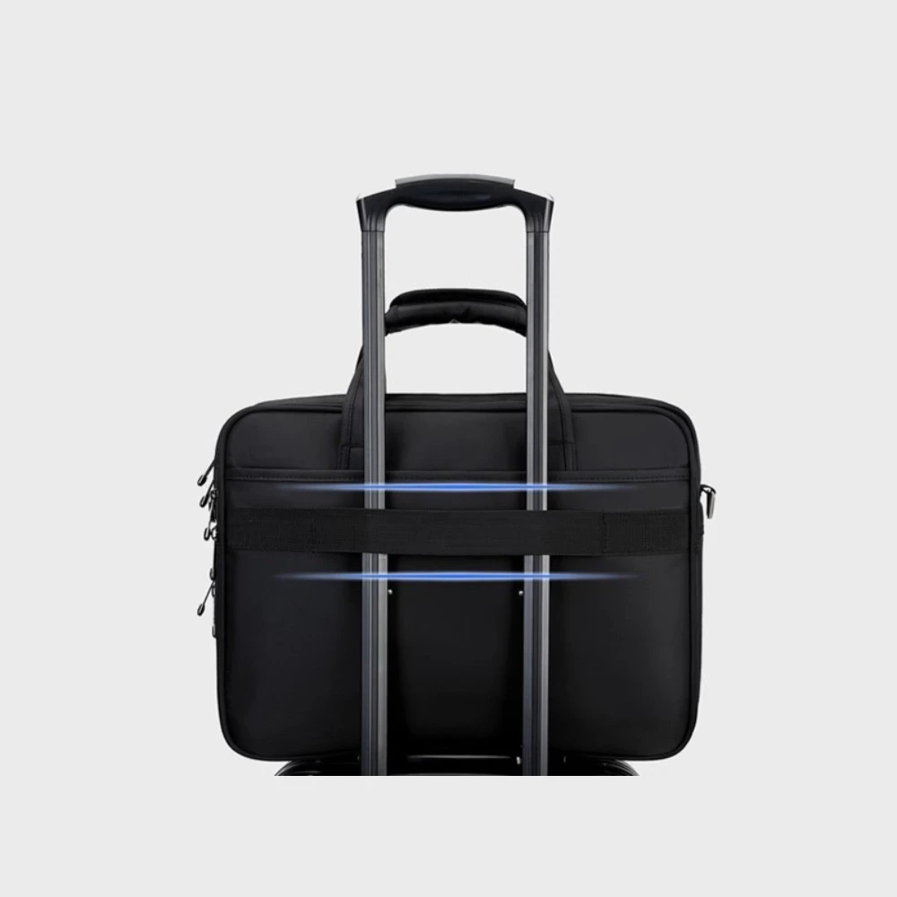 Swiss Style Business Briefcase for Men16 Inch Laptop Bag Expandable Handbag Shoulder Bag Water-Resistant Durable Travel Work Bag - Image 4