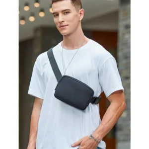 Small Fanny Pack Fashionable Lightweight, Portable Waterproof Multi-Functional Messenger Waist Bag For Outdoor Travel Sports