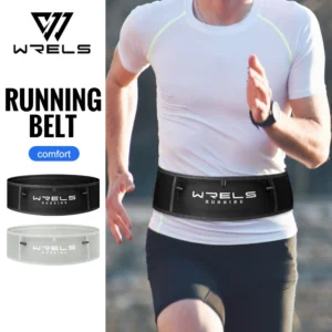 WRELS Waist Bag Multi-Functional Invisible Running Waist Bag Large-Capacity Breathable Fanny Pack Marathon Triathlon Waist Bag