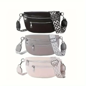 Soft Leather Women's Fashion Casual Fanny Pack Saddle Bag New Fashion Chest Bag Single Shoulder Crossbody Bag Travel Mobile Phone